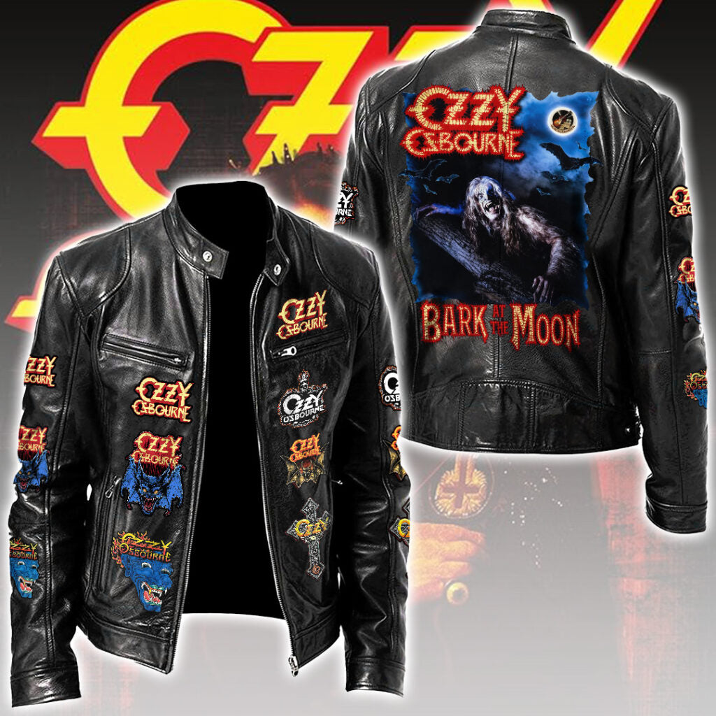 Ozzy Osbourne Motorcycle Leather Jacket – TMTHU6149