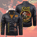 Ozzy Osbourne The Ultimate Sin 40th Anniversary 2D Leather Yellow Fleece Jacket – TMTHU6371