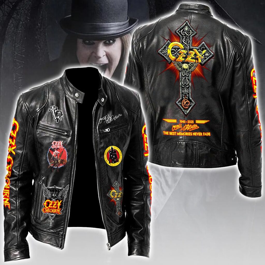 Ozzy Osbourne Motorcycle Leather Jacket – HOATT14943