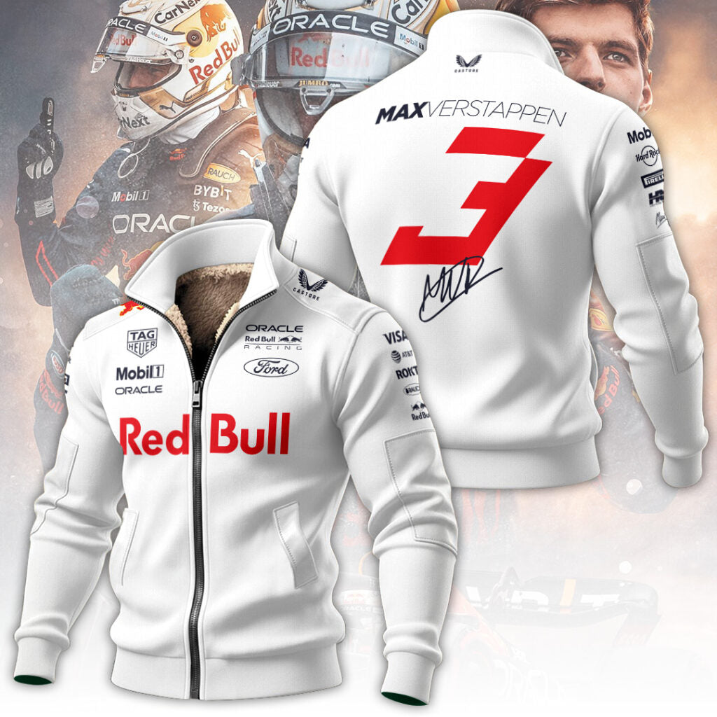 Red Bull Racing x Max Verstappen Thick Knit Fleece Jacket – TANTN19809