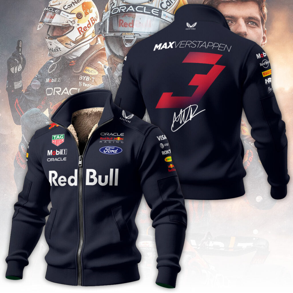 Red Bull Racing x Max Verstappen Thick Knit Fleece Jacket – TANTN19811