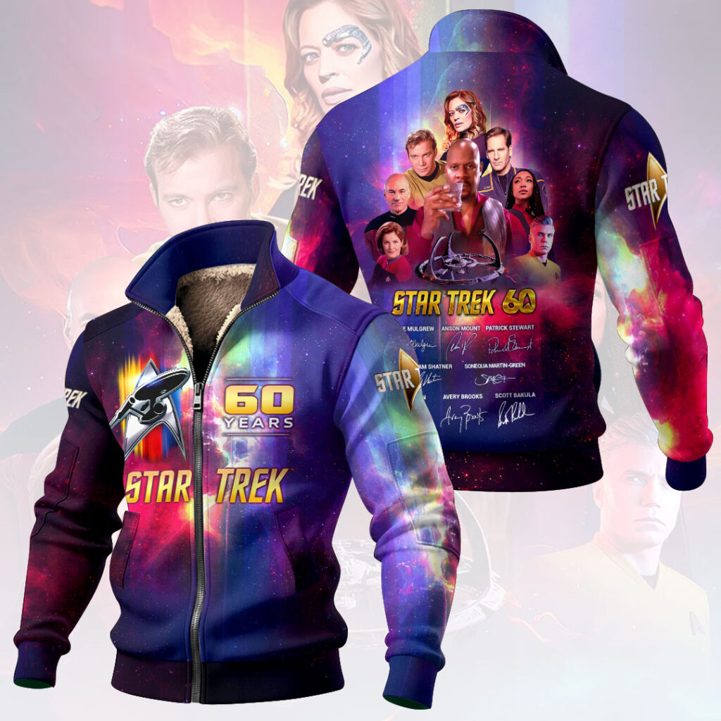 Star Trek 60th Anniversary Thick Knit Fleece Jacket – HOATT17731