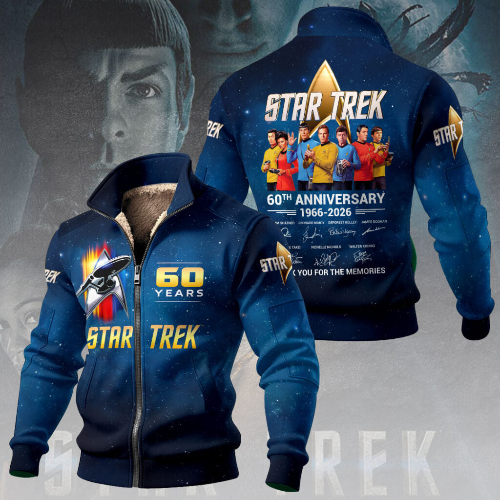 Star Trek 60th Anniversary Thick Knit Fleece Jacket – HOATT14918