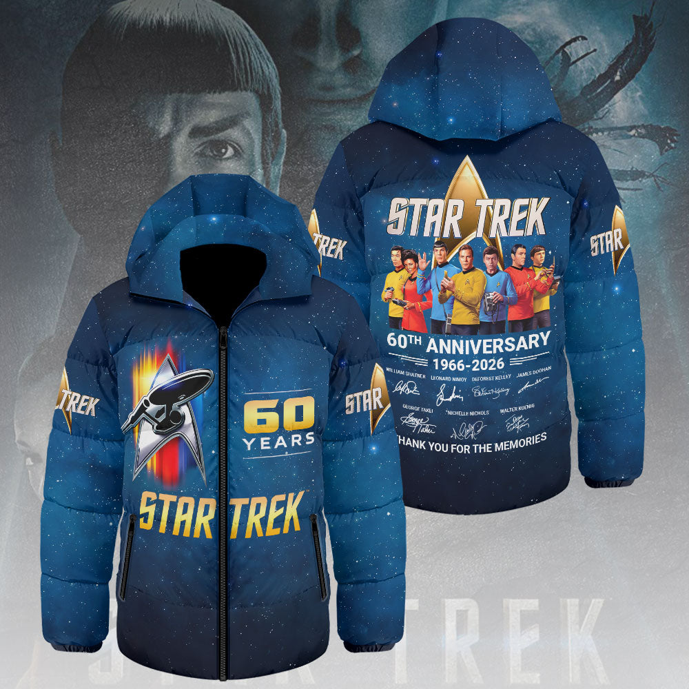 Star Trek: The Original Series 60th Anniversary Thickened Down Hooded Jacket – HOATT13885