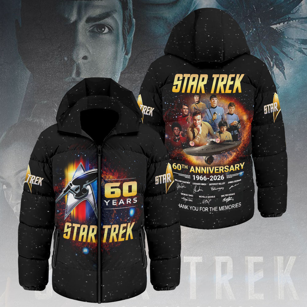 Star Trek: The Original Series 60th Anniversary Thickened Down Hooded Jacket – HOATT14025