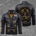 Star Wars 50th Anniversary 2027 2D Leather Yellow Fleece Jacket – TMTHU6370