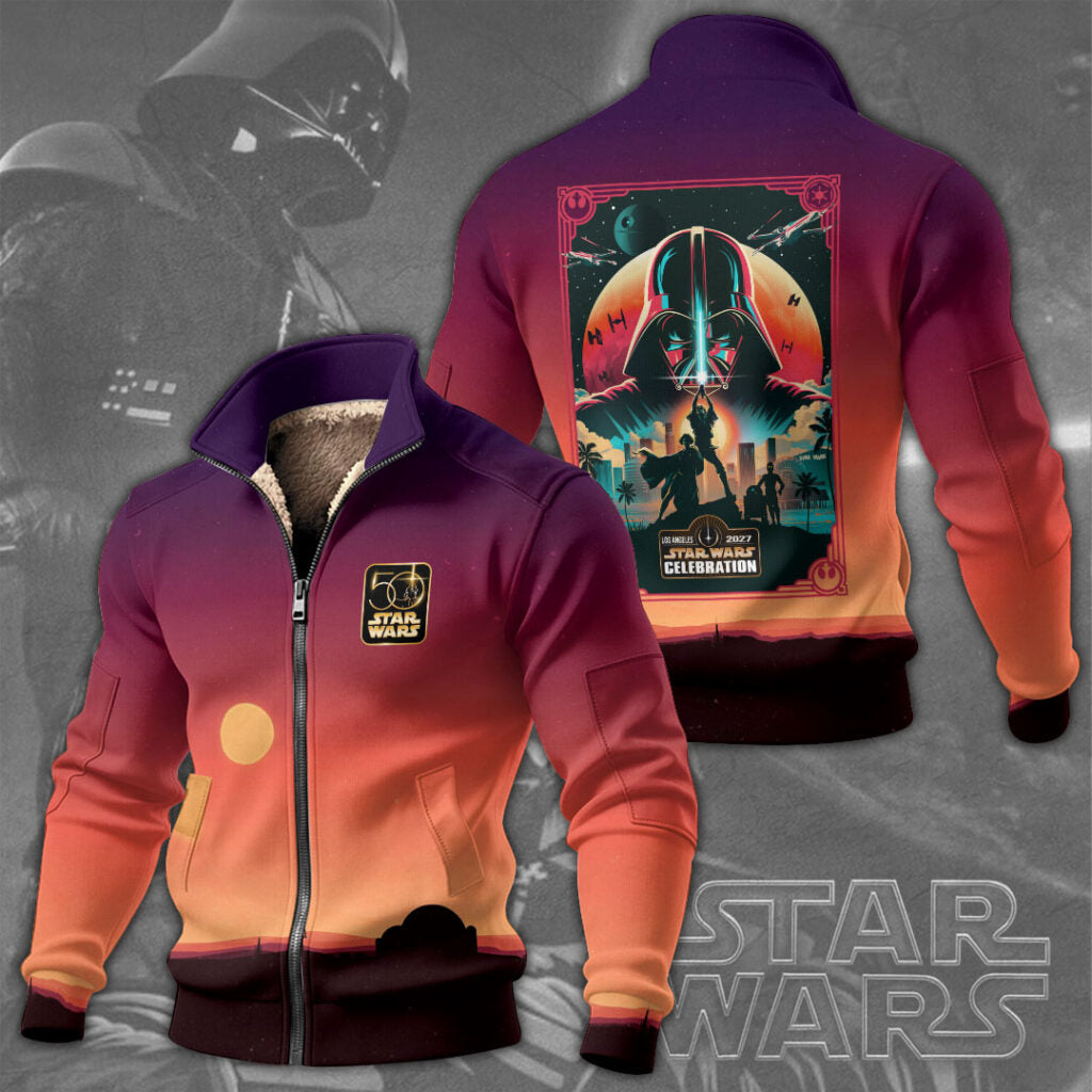 Star Wars 50th Anniversary 2027 Thick Knit Fleece Jacket – TMTHU5559