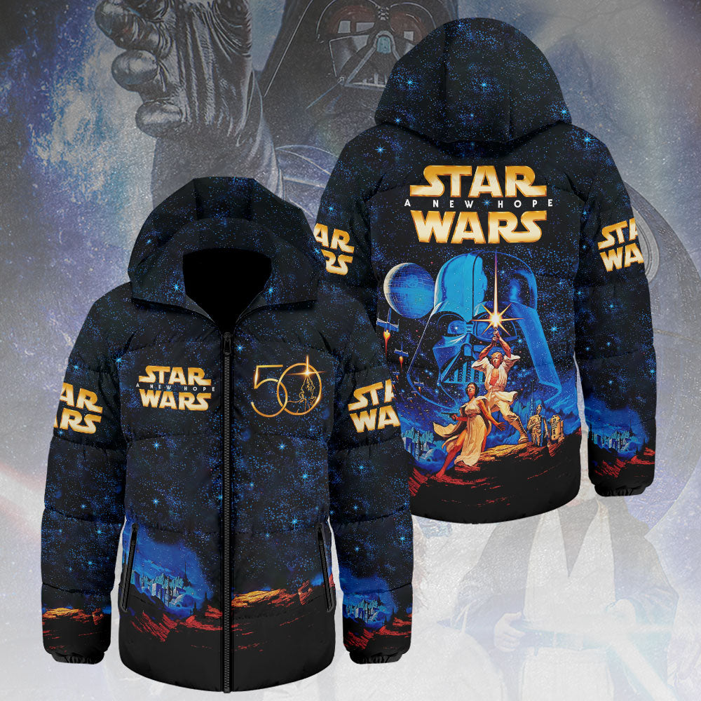 Star Wars 50th Anniversary Thickened Down Hooded Jacket – HOATT14026