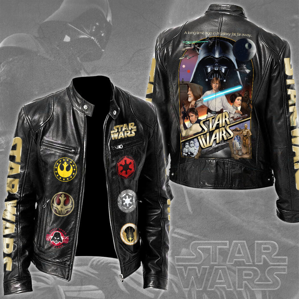 Star Wars Motorcycle Leather Jacket – TMTHU5936