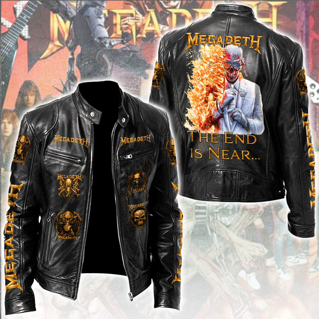 Megadeth Motorcycle Leather Jacket – TANTN18697