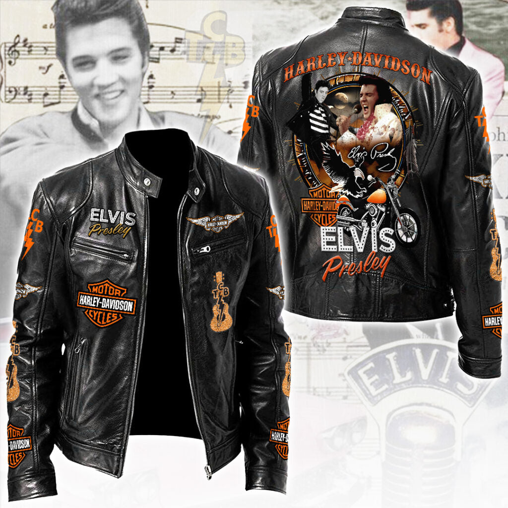 Elvis Presley Motorcycle Leather Jacket – TANTN18797