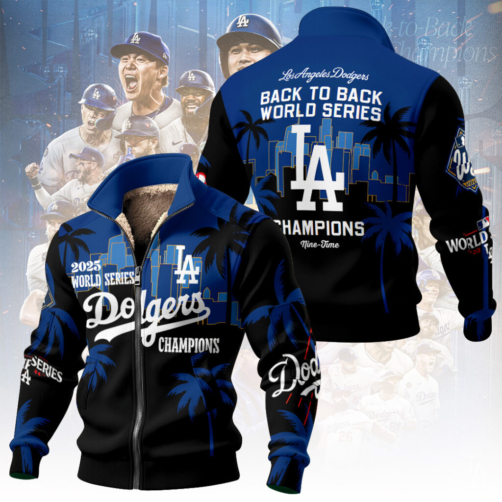 Los Angeles Dodgers World Series 2025 Thick Knit Fleece Jacket – TANTN19660
