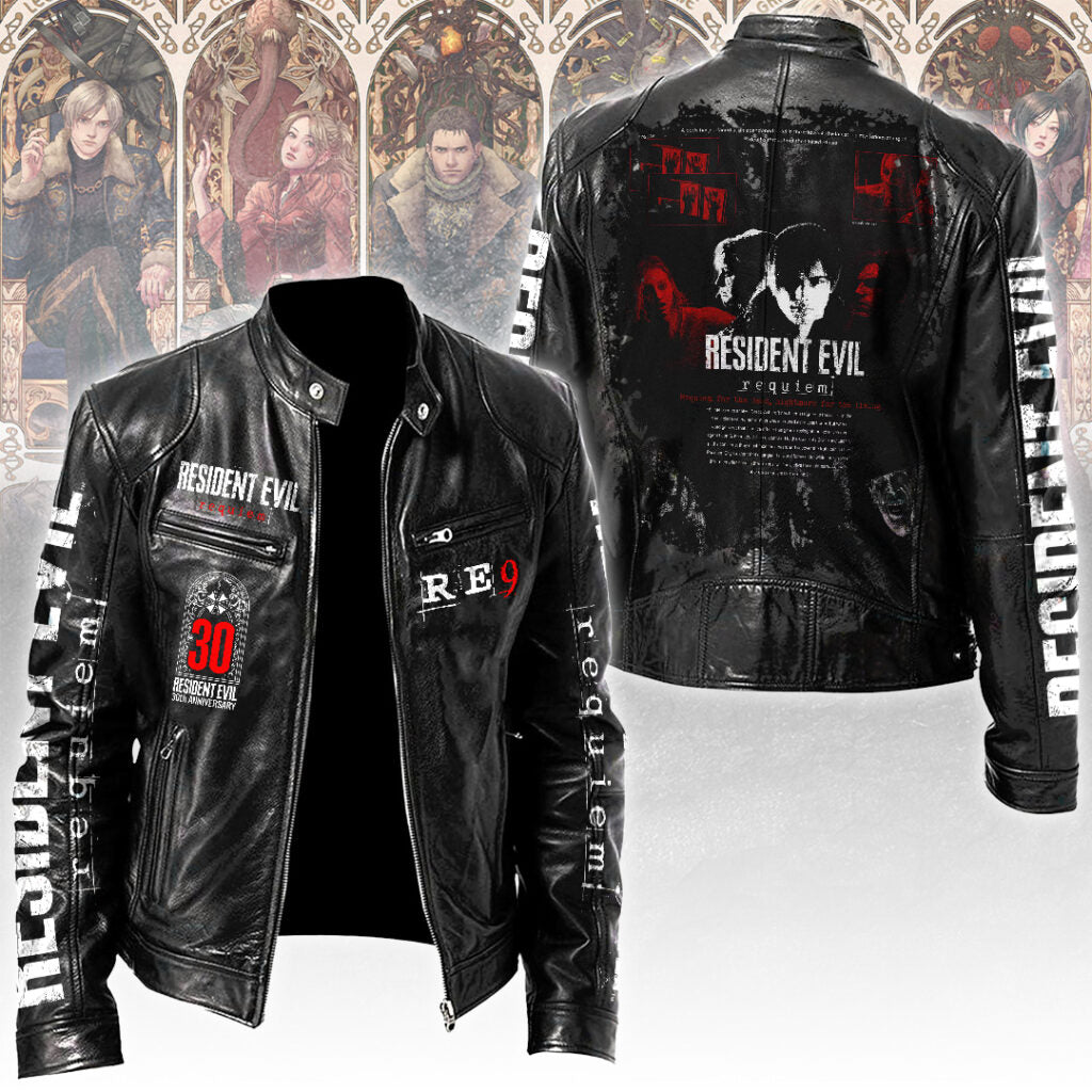 Resident Evil Requiem Motorcycle Leather Jacket – TANTN21943