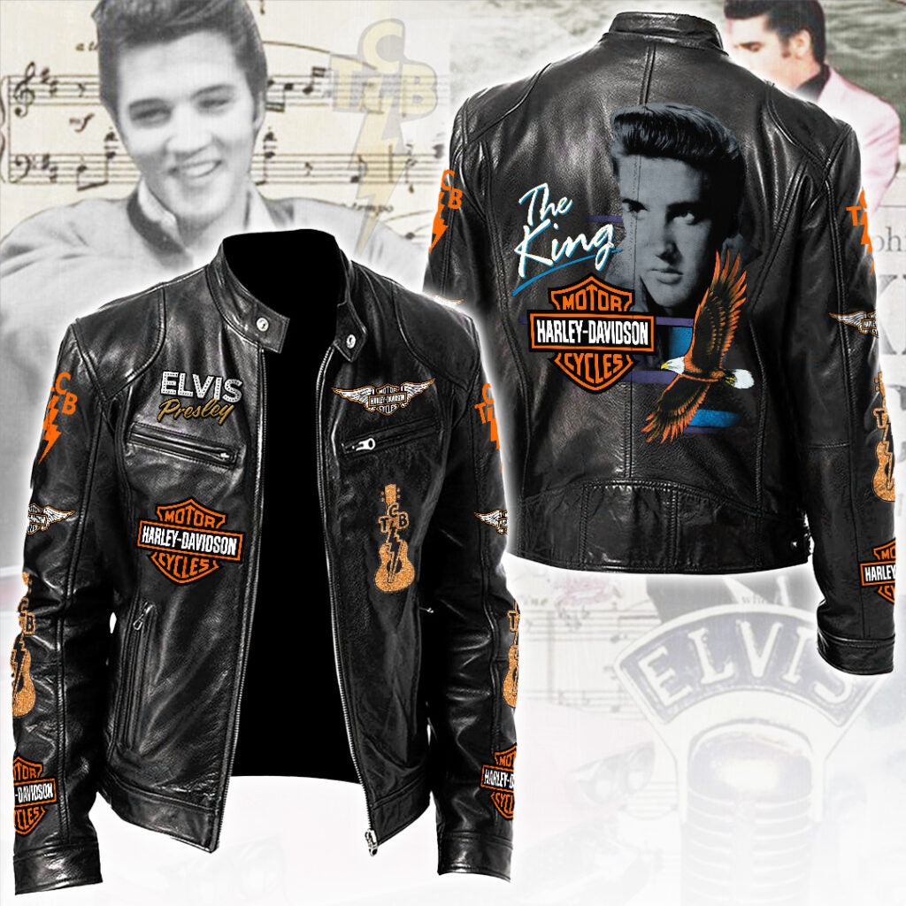 Elvis Presley Motorcycle Leather Jacket – TANTN21904