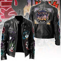 KISS Army 2026 Motorcycle Leather Jacket – TANTN22002