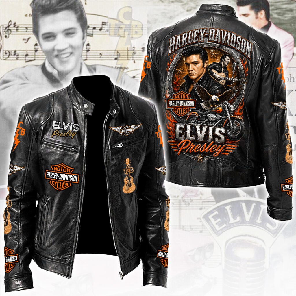Elvis Presley Motorcycle Leather Jacket – TANTN24202