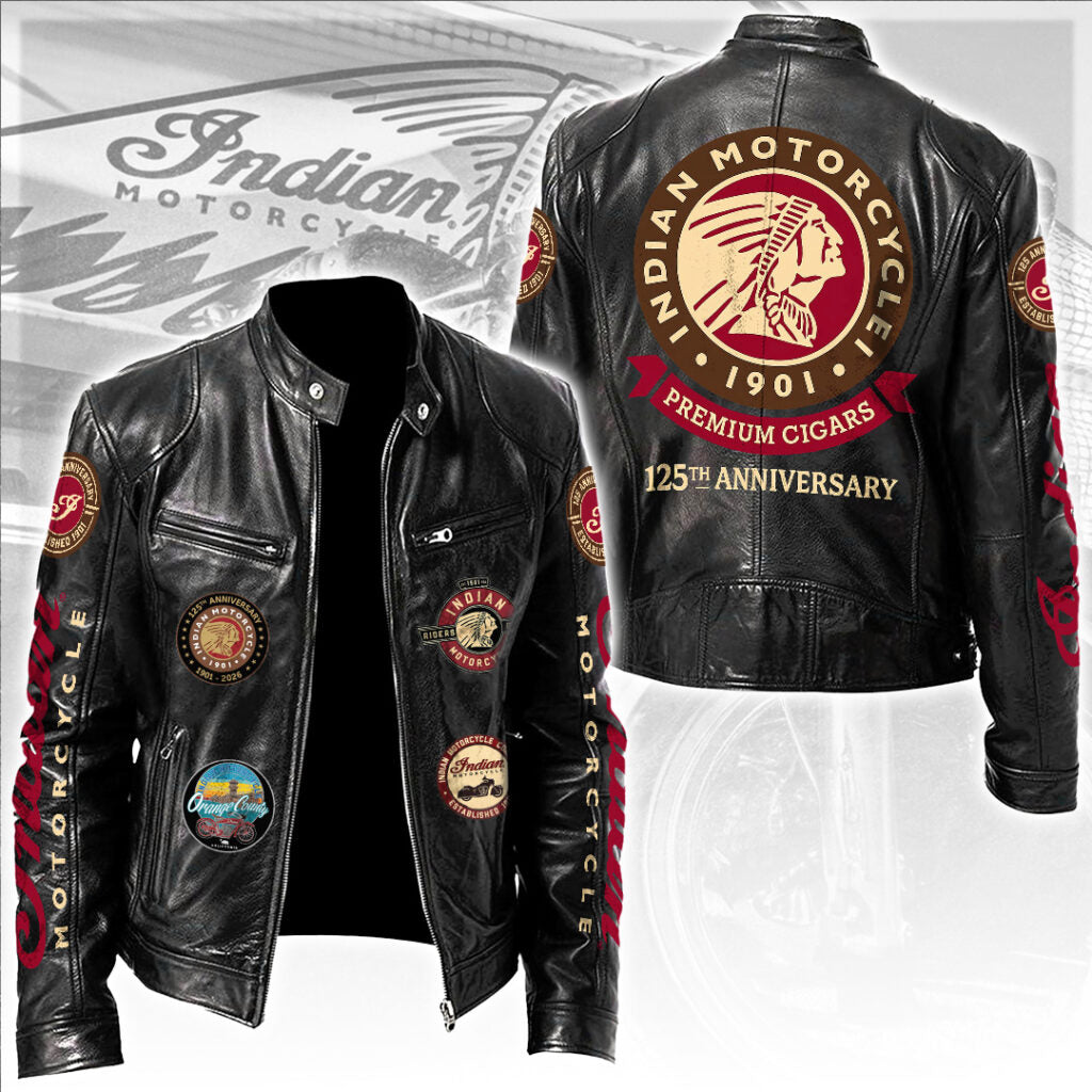 Indian Motorcycle 125th Anniversary Motorcycle Leather Jacket – TANTN24821