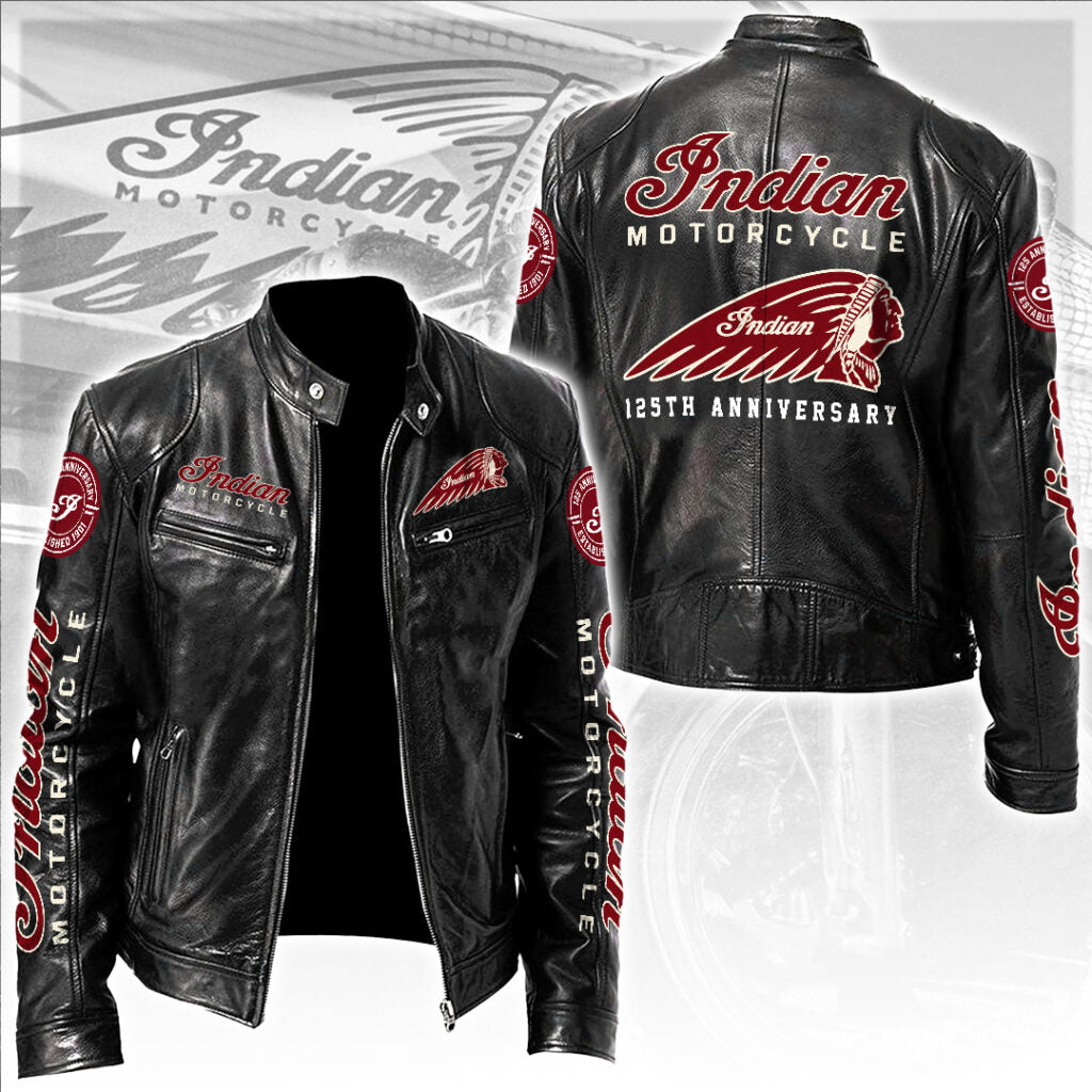 Indian Motorcycle 125th Anniversary Motorcycle Leather Jacket – TANTN24850