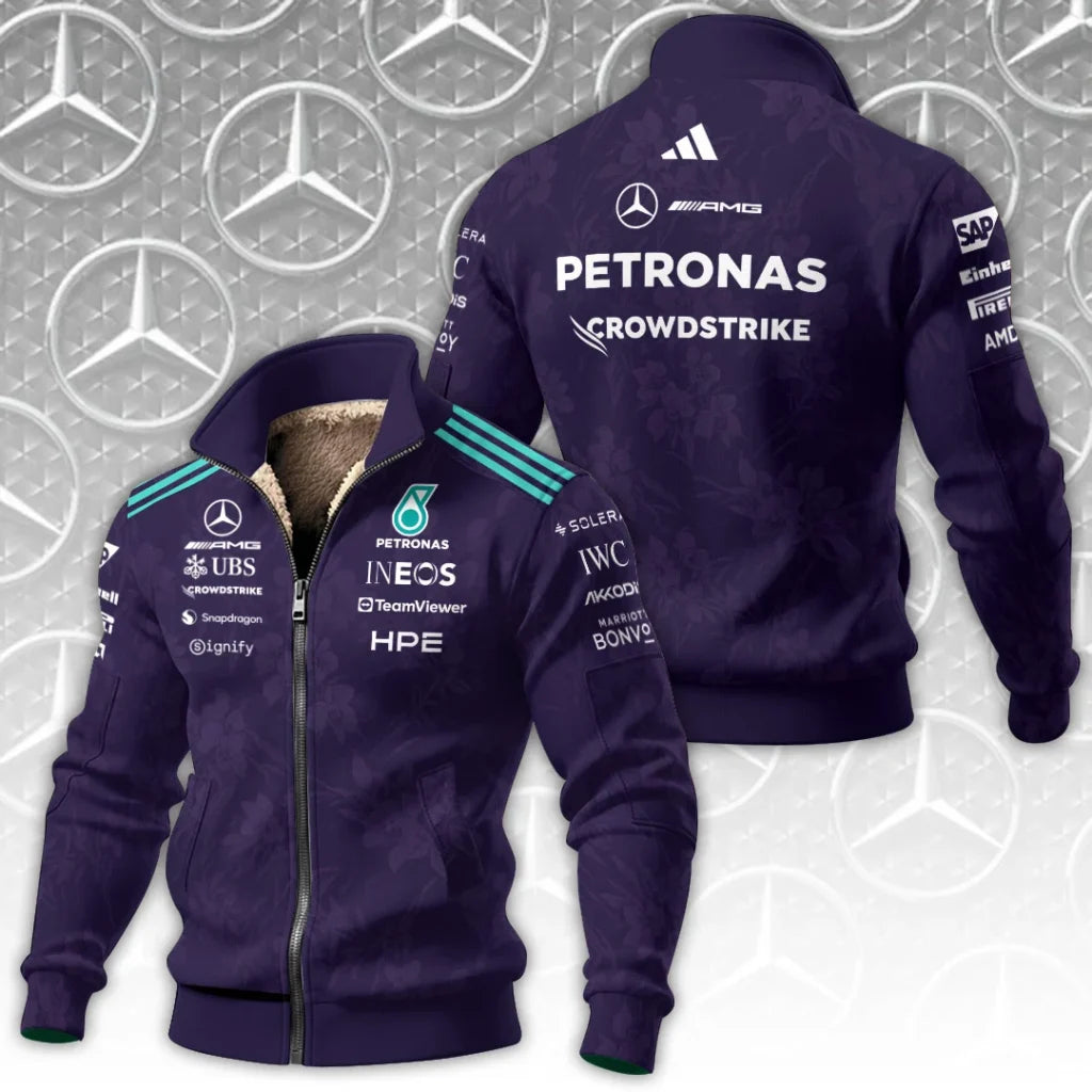 Mercedes AMG Petronas F1 Team Vanda Bloom 2026 Thick Knit Fleece Jacket – TANTN25286