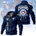 Toronto Blue Jays 2025 American League Champions Thick Knit Fleece Jacket – MAITM13907