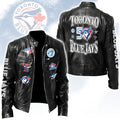 Toronto Blue Jays Motorcycle Leather Jacket – HOATT17135