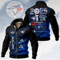Toronto Blue Jays 2025 American League Champions Thick Knit Fleece Jacket – HOATT14872