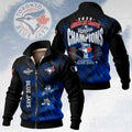 Toronto Blue Jays 2025 American League Champions Thick Knit Fleece Jacket – HOATT15048