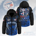 Toronto Blue Jays 2025 American League Champions Thickened Down Hooded Jacket – HOATT14696
