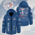 Toronto Blue Jays 2025 American League Champions Thickened Down Hooded Jacket – HOATT14806
